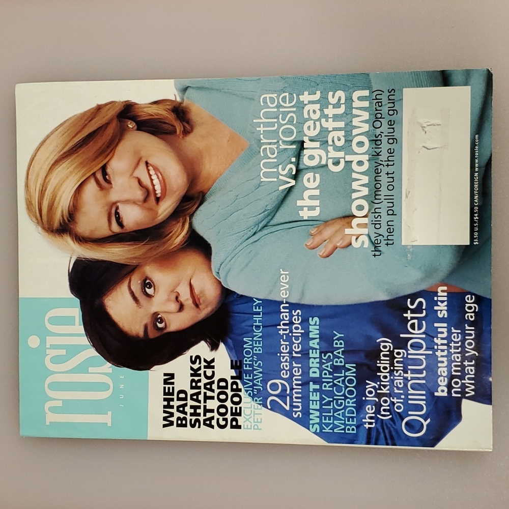 Rosie Magazine Martha Stewart cover story June 2002 HTF Collectible
